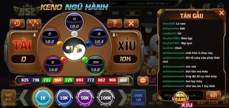 Keno Ngũ Hành Tại B52 Club Đấu Trường Giải Trí Đỉnh Cao Độc Đáo