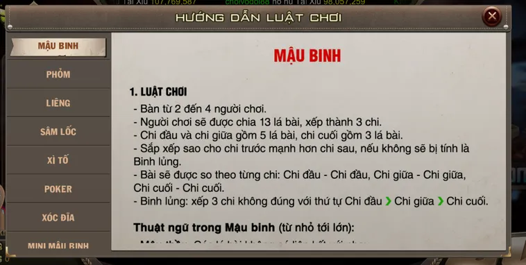 Khám Phá Siêu Phẩm Mậu Binh Tại Cổng Game B52 Club Đẳng Cấp Nhất Hiện Nay