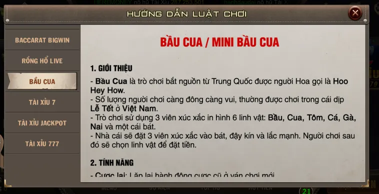 Minigame Mini Bầu Cua Tại B52 Club Trải Nghiệm Dự Đoán May Mắn Thần Tốc