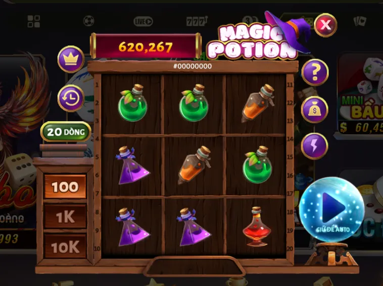 Minigame Magic Potion Tại B52 Club Đấu Trường Giải Trí Ma Pháp Đỉnh Cao