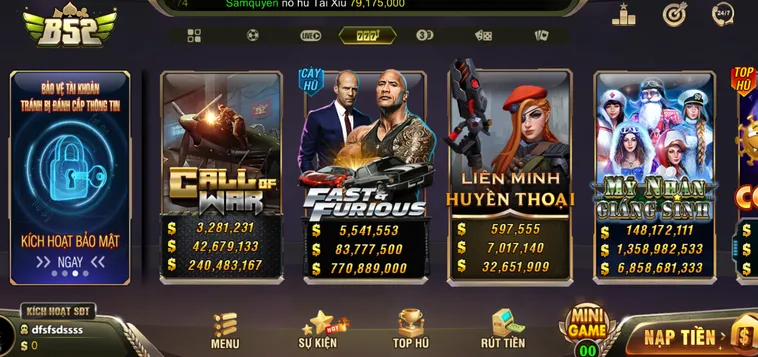 Nổ Hũ B52 Club Thiên Đường Quay Số Đổi Thưởng Với Giá Trị Jackpot Tiền Tỷ