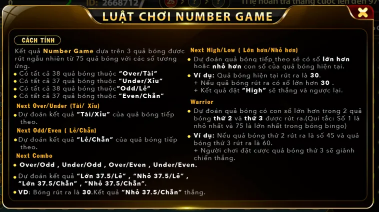 Number Game Tại B52 Club Trò Chơi Dự Đoán Con Số Đỉnh Cao Với Thưởng Lớn