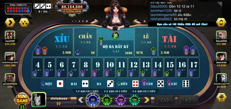 Casino Sicbo Phượng Hoàng Tại B52 Club Đỉnh Cao Cá Cược Với Tỷ Lệ Thưởng Khủng