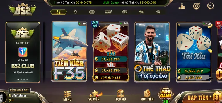 Cổng Game B52 Club - Nơi Hội Tụ Đa Dạng Các Loại Trò Chơi Ăn Tiền Hấp Dẫn Nhât
